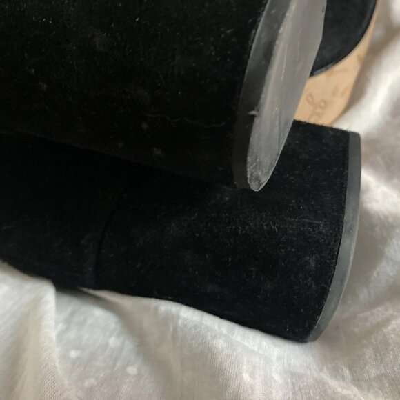 J.Crew Sadie over the knee tall suede boots Black sz 6 - Picture 5 of 10